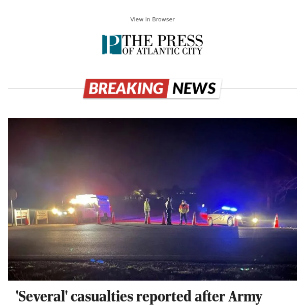 'Several' casualties reported after Army helicopters crash in Kentucky