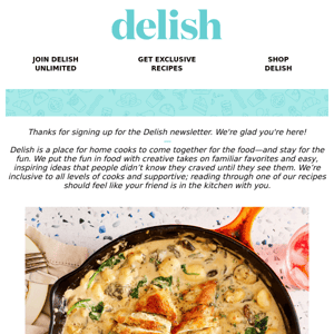 Welcome to Delish!