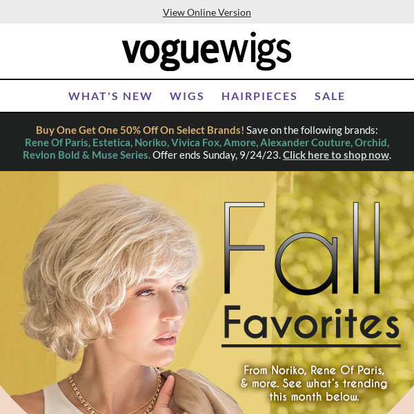 Noriko 2025 vogue wigs