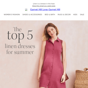 The top 5 linen dresses for summer