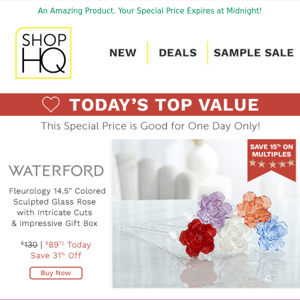 Waterford & Invicta Deals END SOON