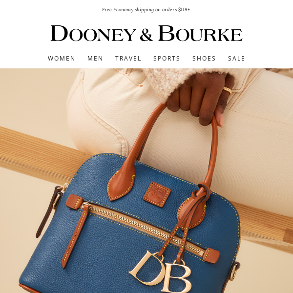 Dooney & Bourke Handbag, Saffiano Kyra Crossbody - Marine