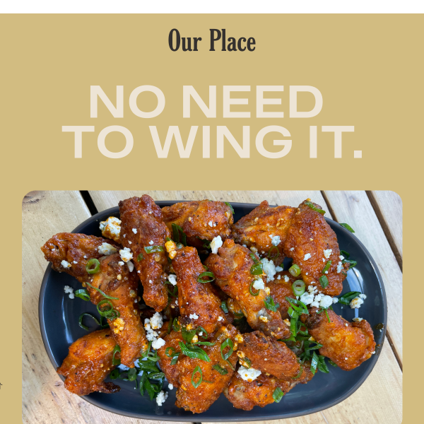 Just for you: Chef Ed's *secret* Buffalo Wings