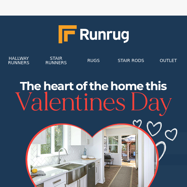 Fall head over heels with us this Valentines RunRug