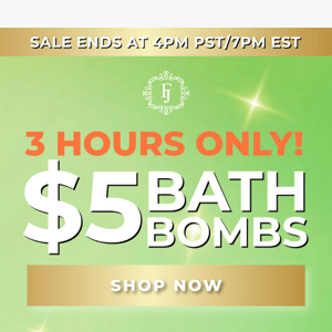 🚨 $5 BATH BOMBS 🚨