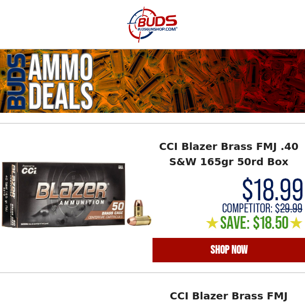 💥AMMO SAVINGS! Up To $18.50 OFF Per Box!💸