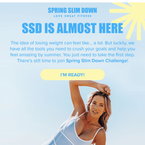 🚨Last chance to join Spring Slim Down Challenge