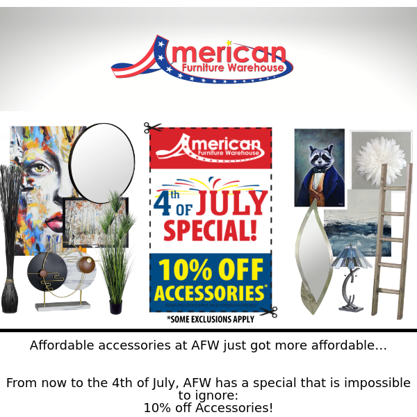 American Furniture Warehouse Clearance