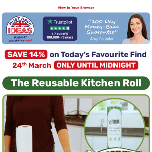 Wave goodbye to expensive kitchen roll...