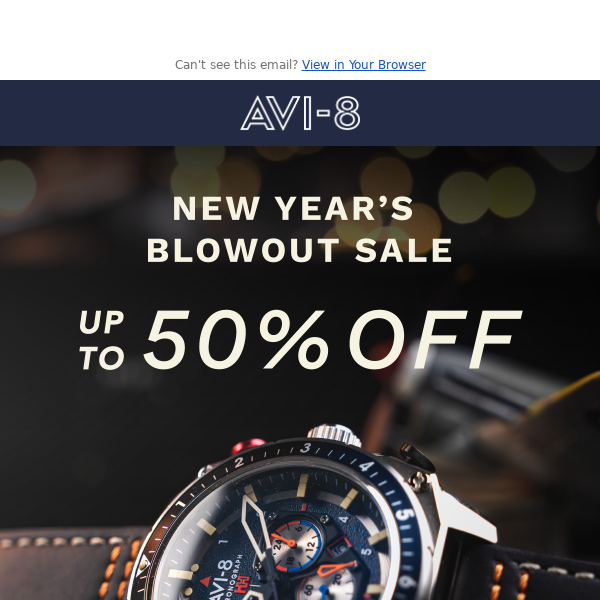 New Year, New Wardrobe - Up to 50% Off ⌚🥂