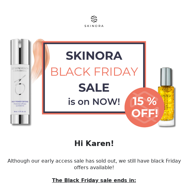 The Skinora Black Friday sale is still on!