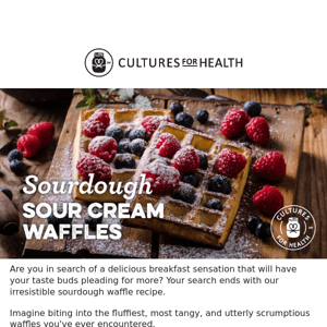 Awaken Your Taste Buds with Our Delicious Sourdough Waffles