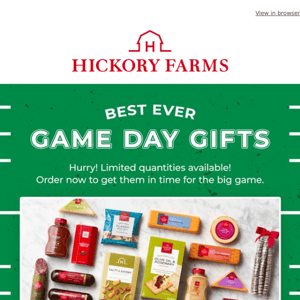 Hurry! Plan the perfect watch party for the big game with this new gift! (Limited quantities)