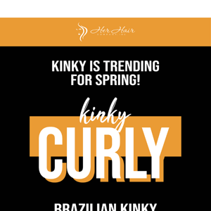 Shop our Kinky Curly look for Spring! 🌸