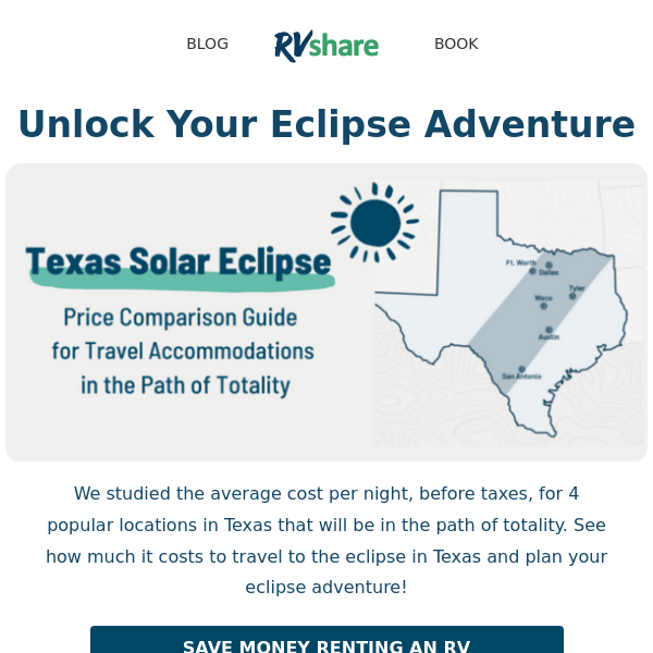 Eclipse RV vs. Hotel Price Comparison