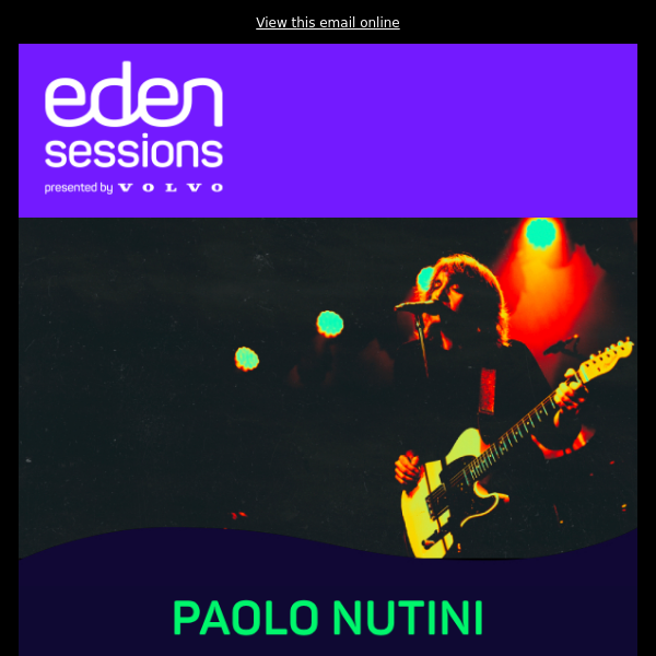 Paolo Nutini confirmed for the Eden Sessions