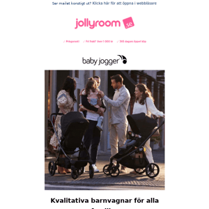 Kvalitativa barnvagnar från Baby Jogger!