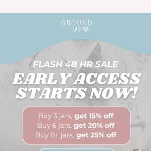 FLASH SALE: Get up to 25% OFF