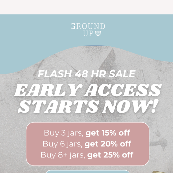 FLASH SALE: Get up to 25% OFF