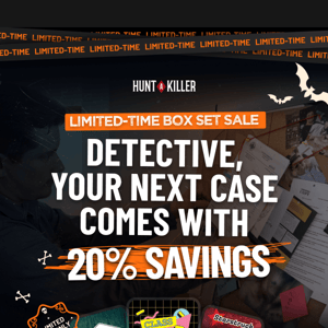 20% off box sets | HALLOWEEN SALE