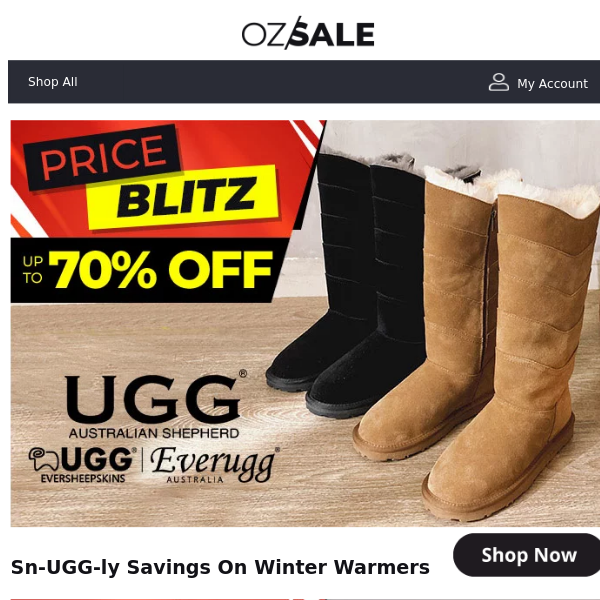 ☞ UGGs Up To 70% Off | Lancome Up To 50% Off - OZSALE