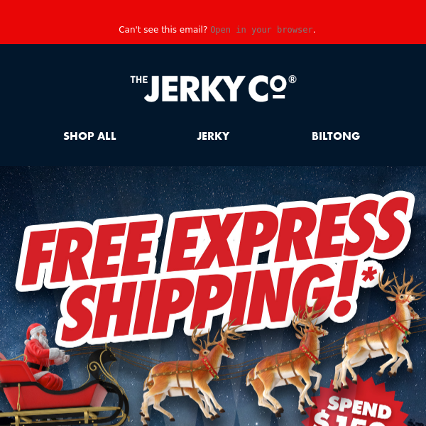 Want Your Jerky Fix? Get FREE Express Shipping!* 🚚