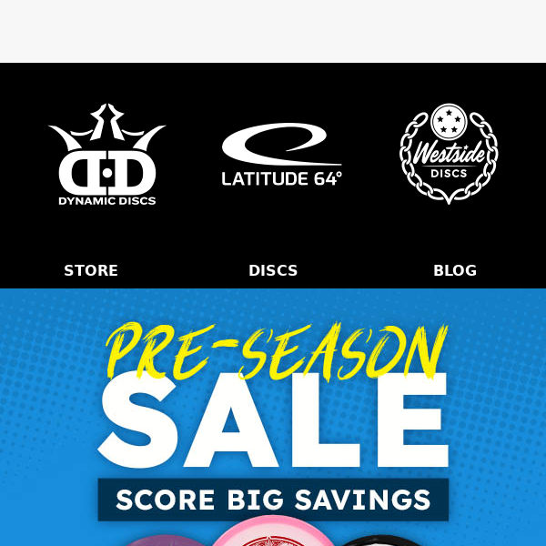 🥏Fore! Pre-Season Disc Golf Sale Now Live!