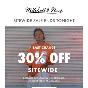 30% Off Sitewide Sale Ends Tonight! 🚨
