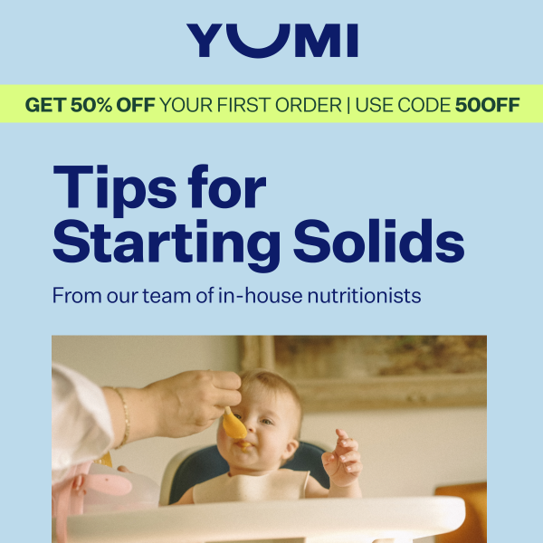 Get 5 tips for starting solids