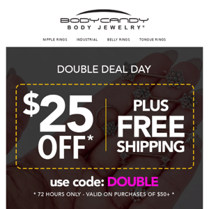 $25 Off + FREE Shipping