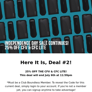 Independence Day Sale Continues!