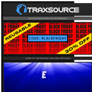 ⚠️ LAST HOURS ^ CYBER WEEK ⚠️ 30% RE-USABLE DISCOUNT 🎧 Weekend Weapons 💥 Traxsource LIVE! w/ Tony Touch & more!