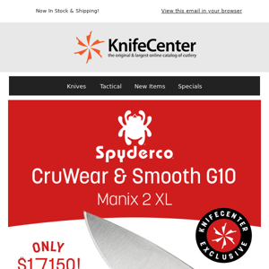 Exclusive Spyderco Manix 2 XL | CruWear & Smooth Black G10