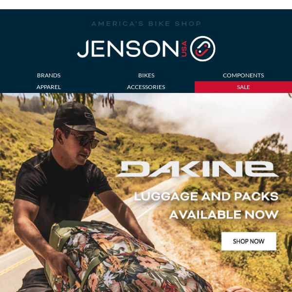 Shop Now At Jenson For Dakine Luggage + Packs!