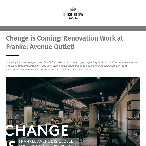 Change is Coming: Renovation Work at Frankel Avenue Outlet
