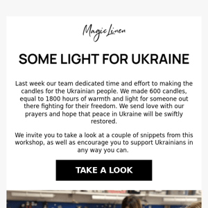 Some light for Ukraine 🇺🇦