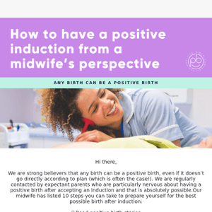 How to have a positive induction...