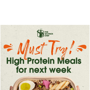 High Protein Meals you should not miss next week.
