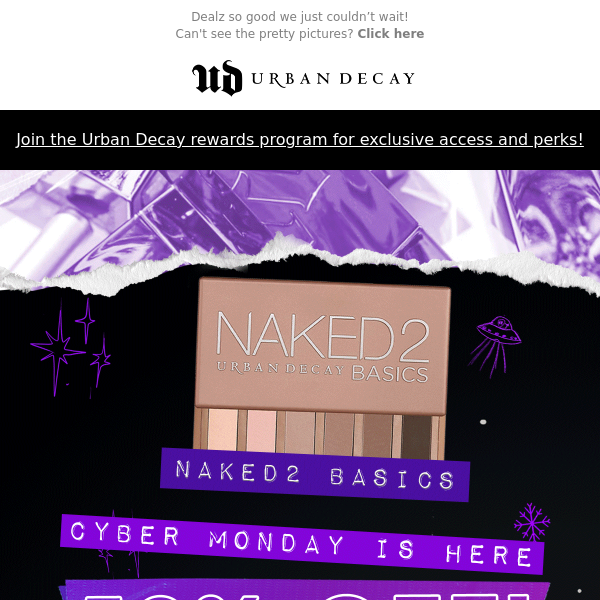 Cyber MonYAY Goin’ Down NOW: 50% Off Naked Mini Palettes & more