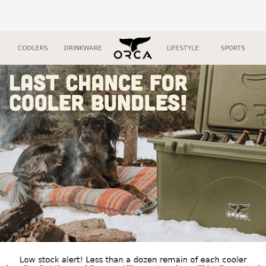 Last Chance on Clearance Cooler Bundles at ORCA!