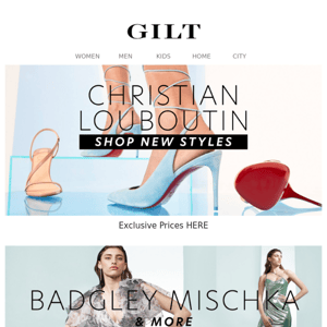 New Christian Louboutin Women: Exclusive Prices | All Under $300 Badgley Mischka & More