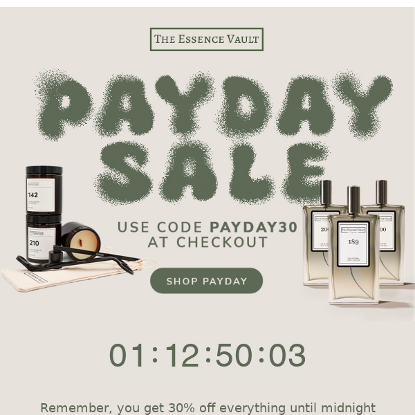 30% Off 🎊 - Payday Sale Reminder