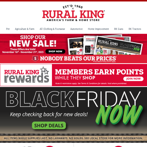 It's Thursday & You Know What that Means? All New Savings @Rural King! -  Rural King