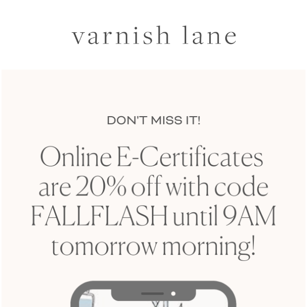 DON'T MISS YOUR CHANCE! 20% OFF E-CERTIFICATES! ⏰