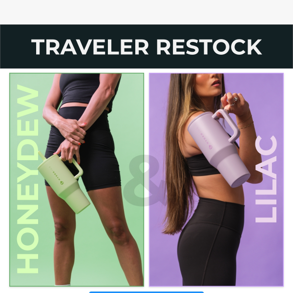 RESTOCK: Honeydew & Lilac Traveler