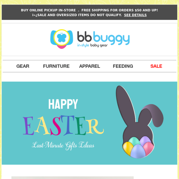 BB Buggy: Happy Easter Great Gifts for your little bunnies