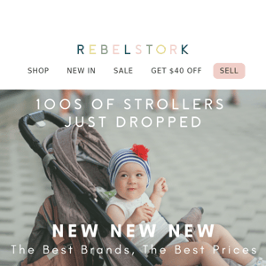 100s of Brand Name Strollers Just Dropped