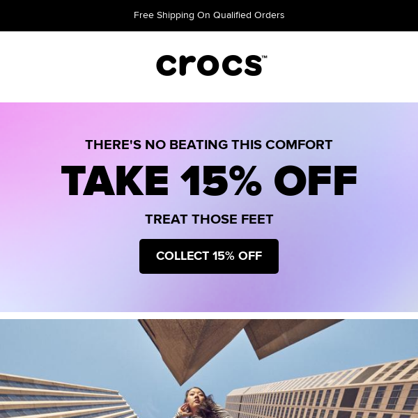 15% off your next Crocs order