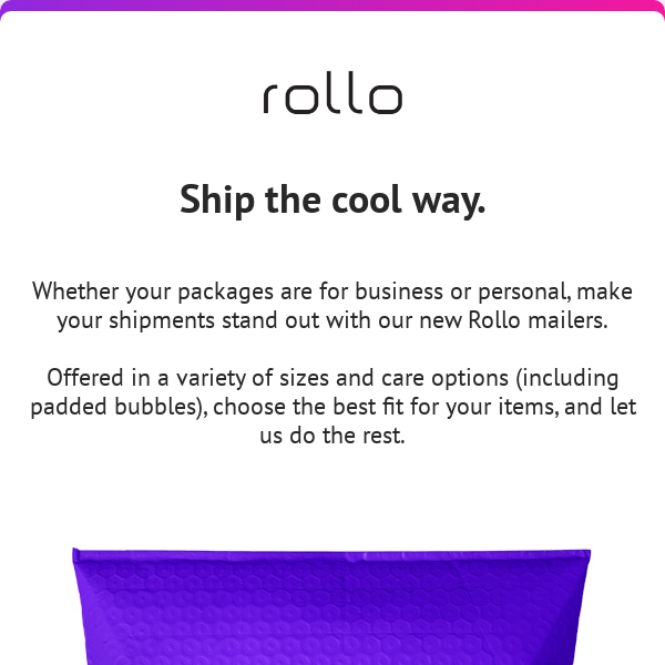 Bubble Mailer - Rollo