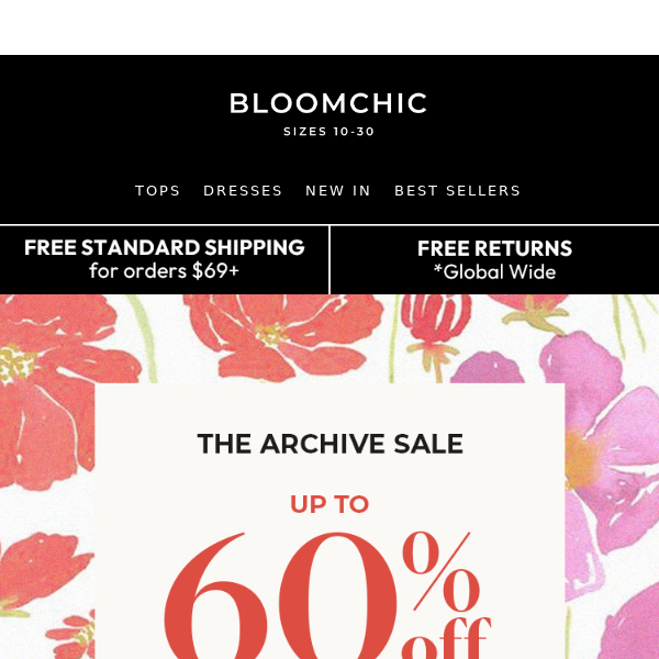 🚨Huge Savings Alert: Archive Sale Up to 60% off + Extra 25% off!